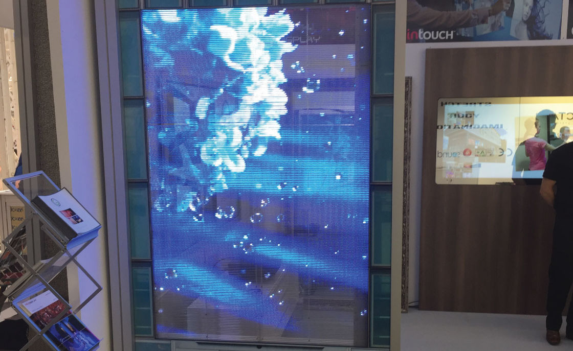P2.6-5.2 HD Transparent LED Display Panel 2500nits Hanging Installation