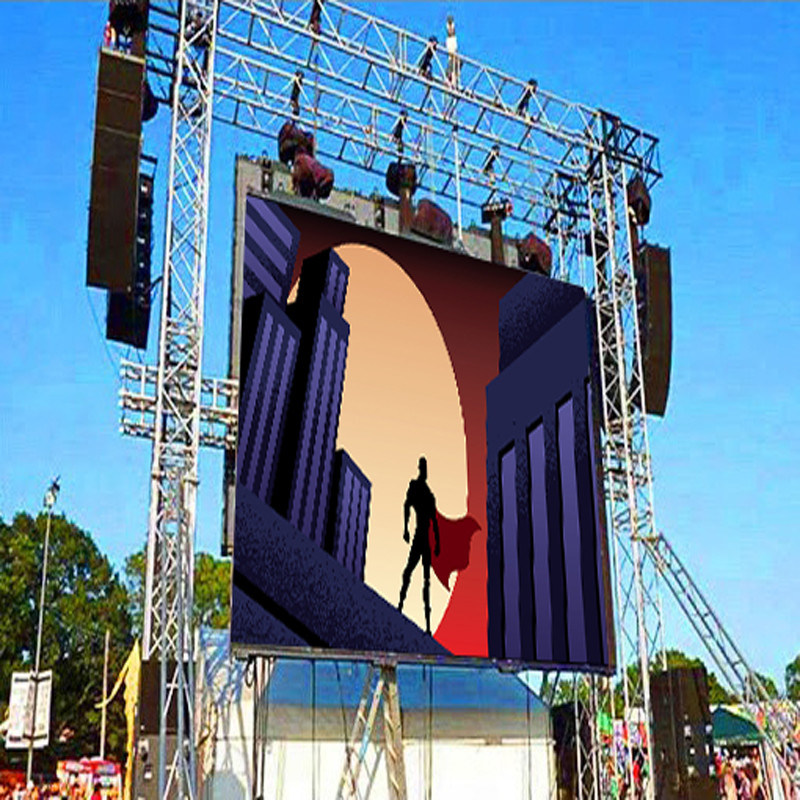 Outdoor Multicolor LED Wall Hire , Thickness 80mm LED Screens For Events
