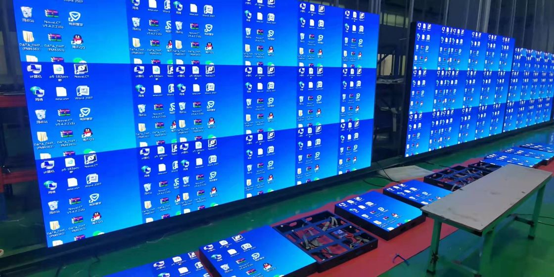Multicolor Indoor LED Wall Screen Panel P3.91 P5.95 Fixed Installation