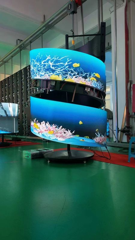3840HZ Curved Concert Video Wall , SMD1515 LED Screen For Stage Show