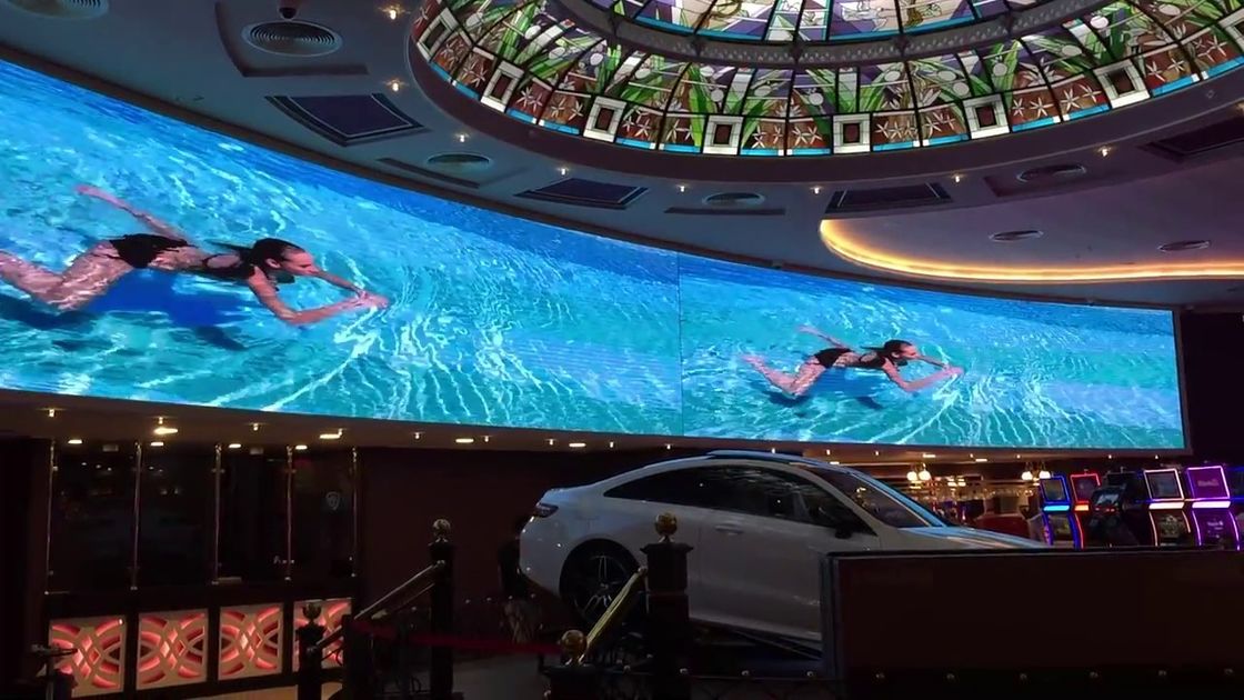 Durable Circle Flexible LED Display Screen Multicolor SMD Chip