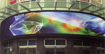Durable Circle Flexible LED Display Screen Multicolor SMD Chip
