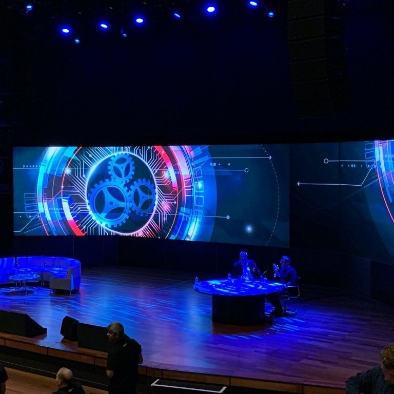 Durable Circle Flexible LED Display Screen Multicolor SMD Chip