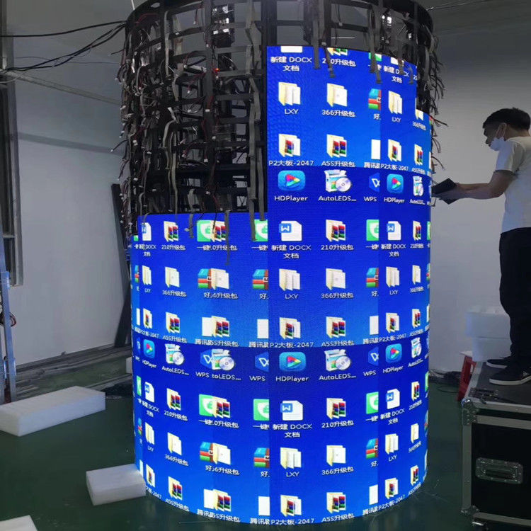 Lightweight Flex LED Display Screen Wall Multicolor 2mm Pixel Pitch