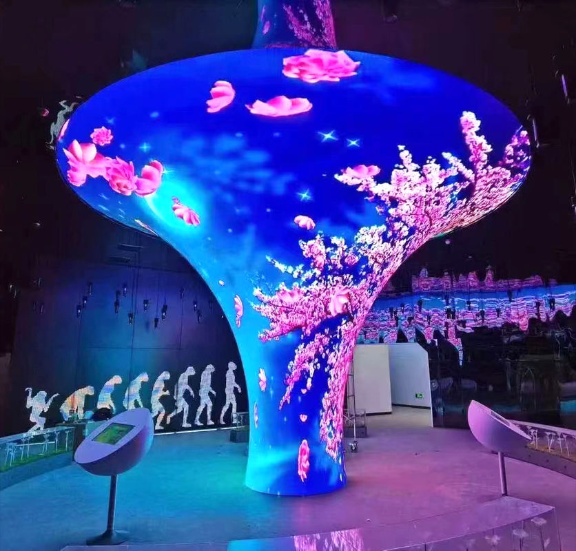 Circular Thin Flexible LED Display Screen P1.8 P2 P2.5 P3 Full Color