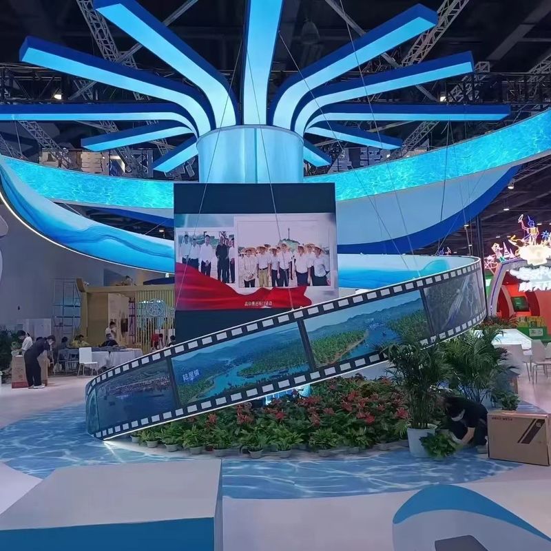 Circular Thin Flexible LED Display Screen P1.8 P2 P2.5 P3 Full Color